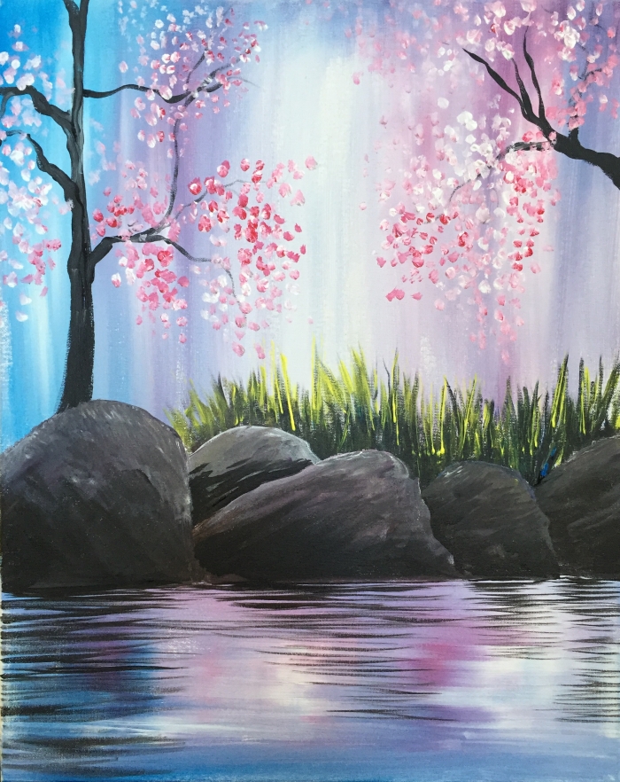 湖边樱花 湖边樱花