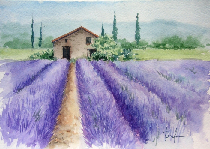 10月21日 薰衣草 水彩 主题活动 牧艺 Nomad Art